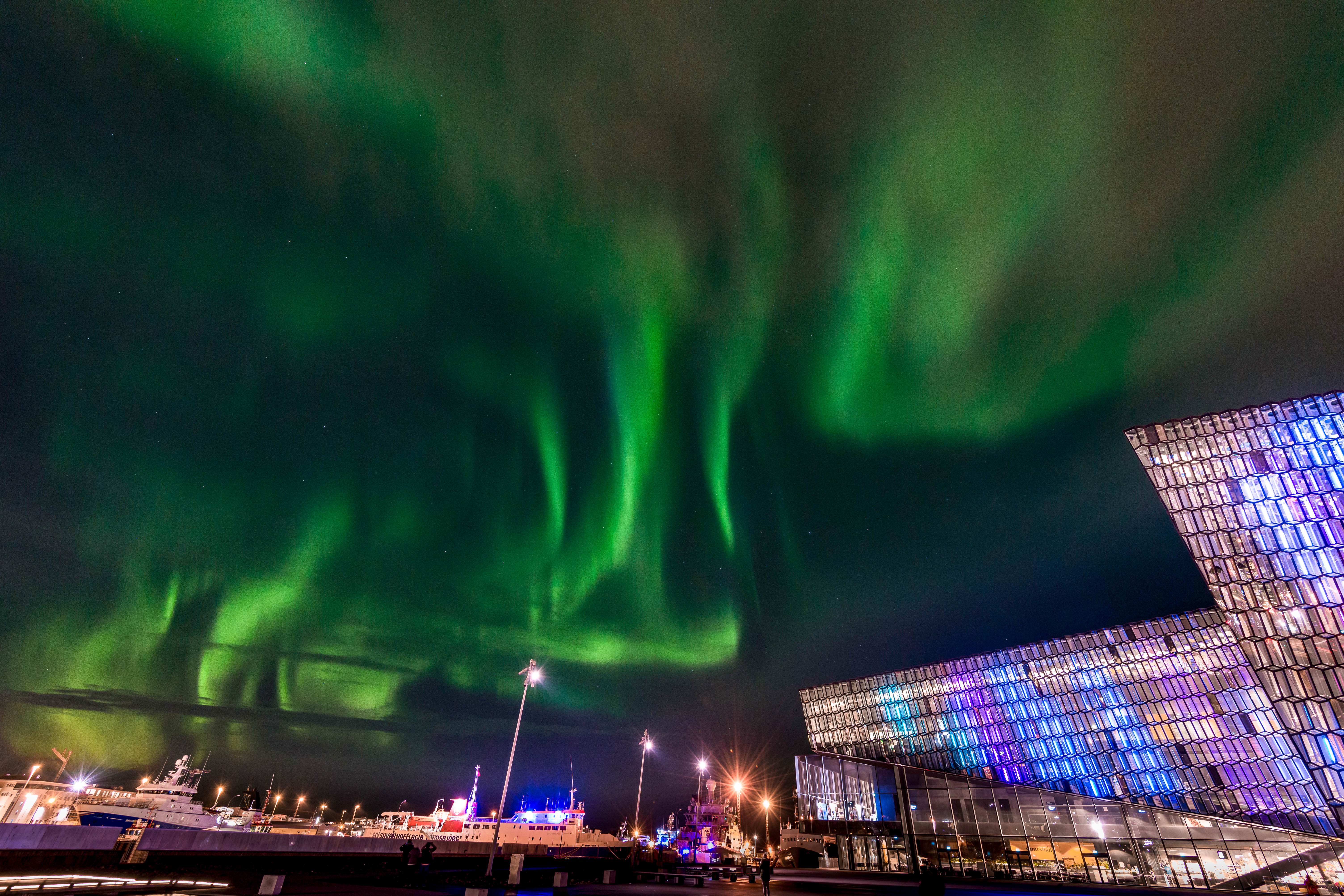 harpa northern lights 