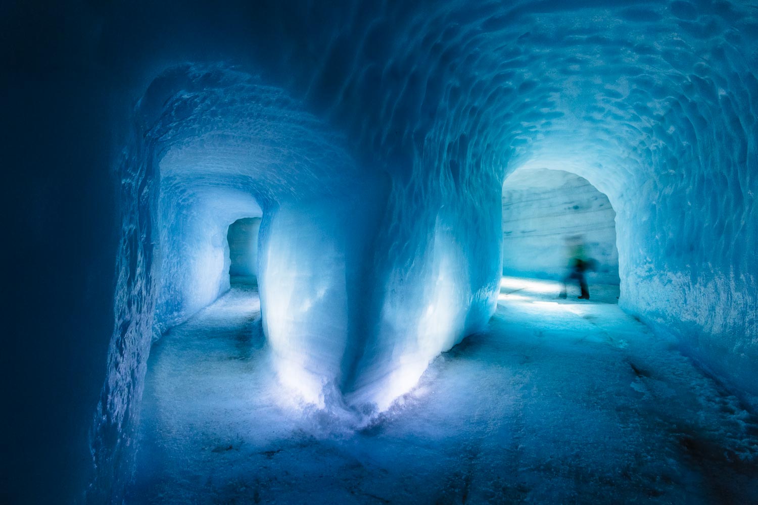 The ice tunnel was an idea of two Icelandic entrepreneurs in 2010